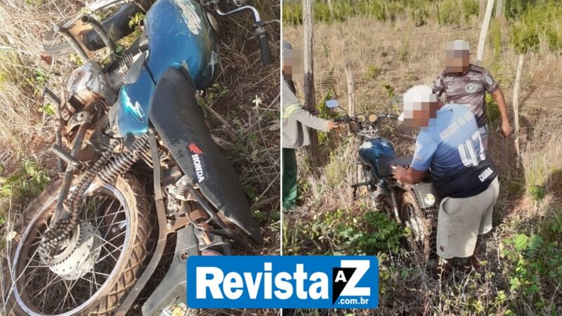 Bandidos abandonam moto após assalto na zona rural de Esperantina