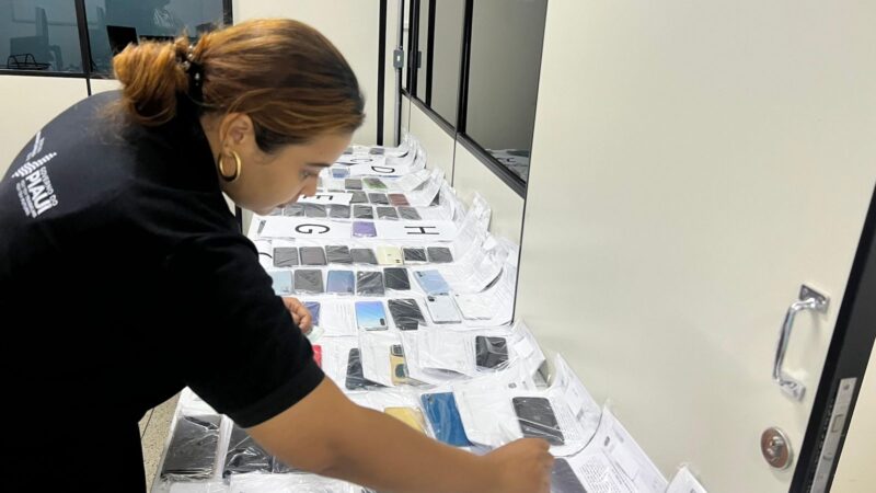 Secretaria da Segurança Pública realiza primeira restituição de celulares recuperados em 2025