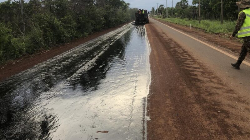 Trecho entre Batalha e Piracuruca está com meia pista bloqueada para obras no local