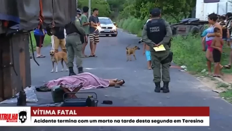 Caminhoneiro morre atropelado pelo próprio veículo na zona sul de Teresina