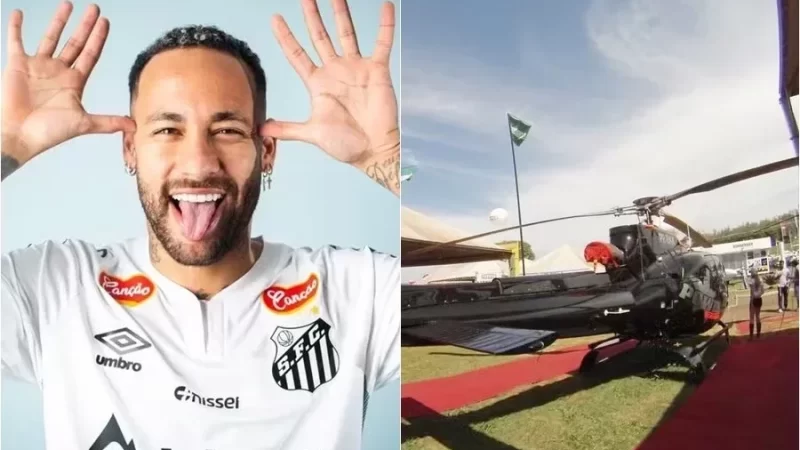 Helicóptero todo dia? Neymar pode gastar até R$ 7 mil em cada ida ao CT do Santos