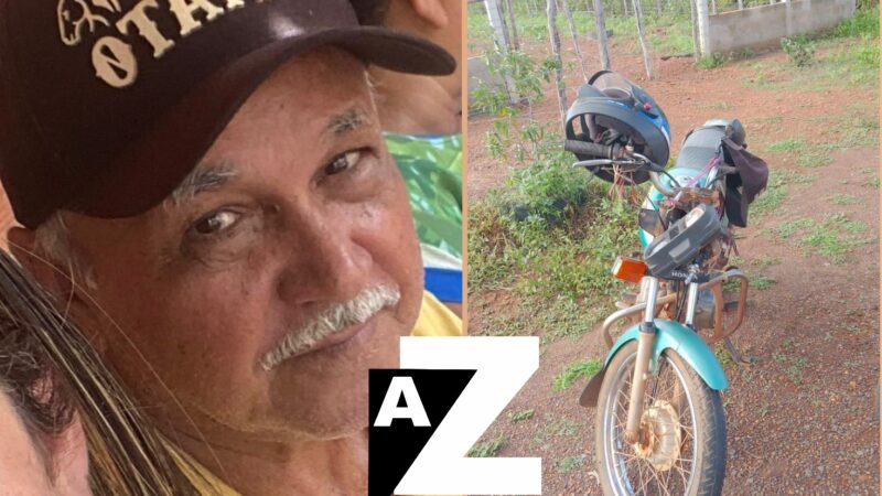 Idoso morre após supostamente passar mal, perder o controle da moto e cair em rodovia no Piauí