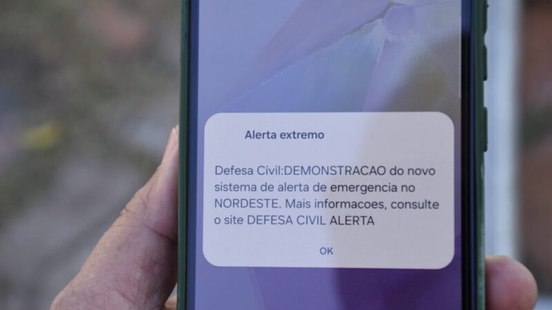 Defesa Civil Alerta: aprovada em teste , ferramenta será efetivada ainda neste mês