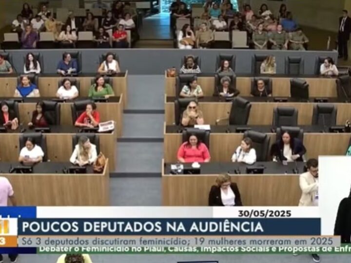 Ausência de 27 deputados do Piauí em audiência sobre feminicídio gera revolta; veja quem não participou