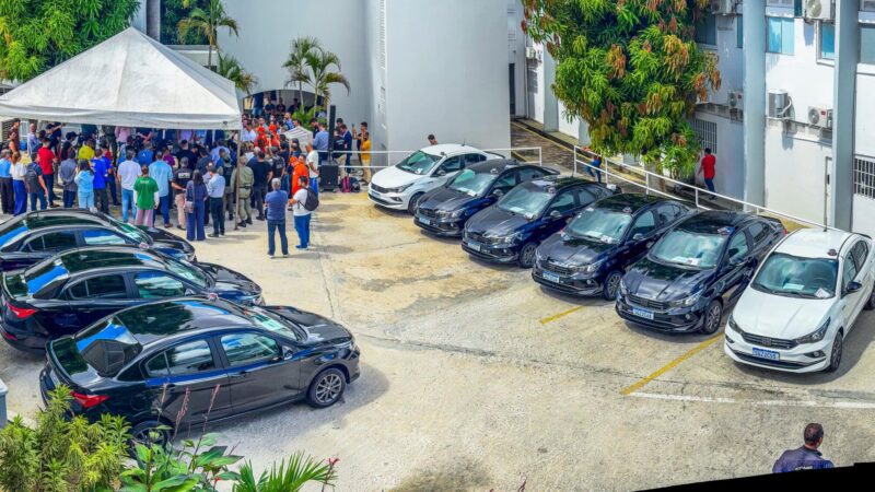 Secretaria de Segurança entrega nove viaturas para reforçar o combate à criminalidade no estado