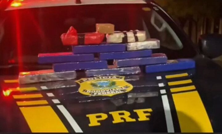 PRF prende foragido da Justiça e apreende 10 kg de drogas durante abordagem