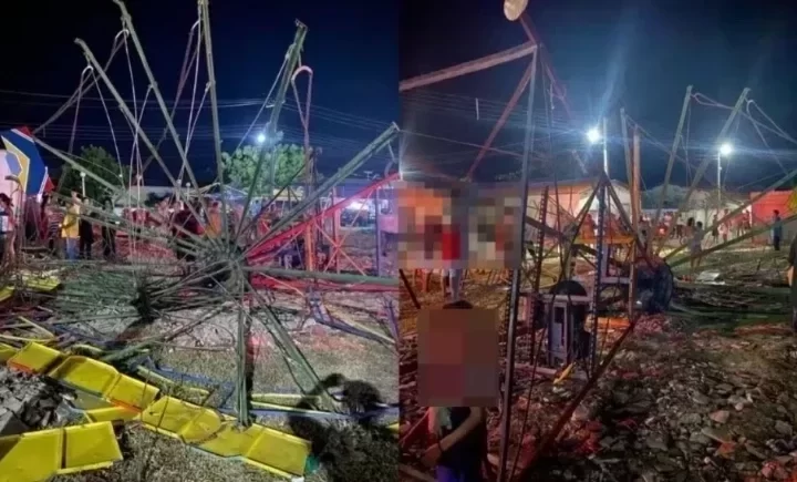Parque onde brinquedo desabou e deixou feridos estava irregular no Piauí, diz Corpo de Bombeiros