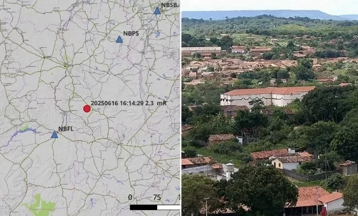 Tremor de terra de magnitude 2.3 é registrado no interior do Piauí