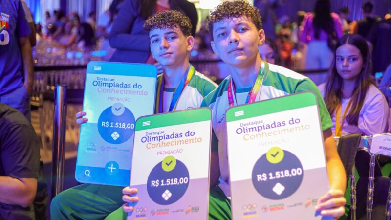 Seduc realiza pagamento de bolsas para mais de 9 mil estudantes da rede estadual
