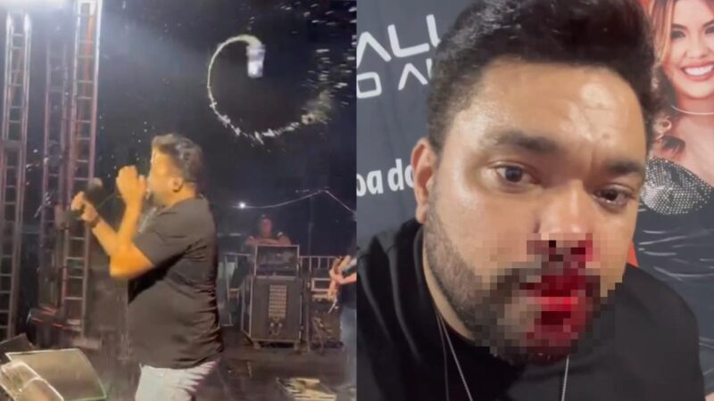 Cantor da banda Malla 100 Alça é atacado e ferido com lata de cerveja em show em Mato Grosso