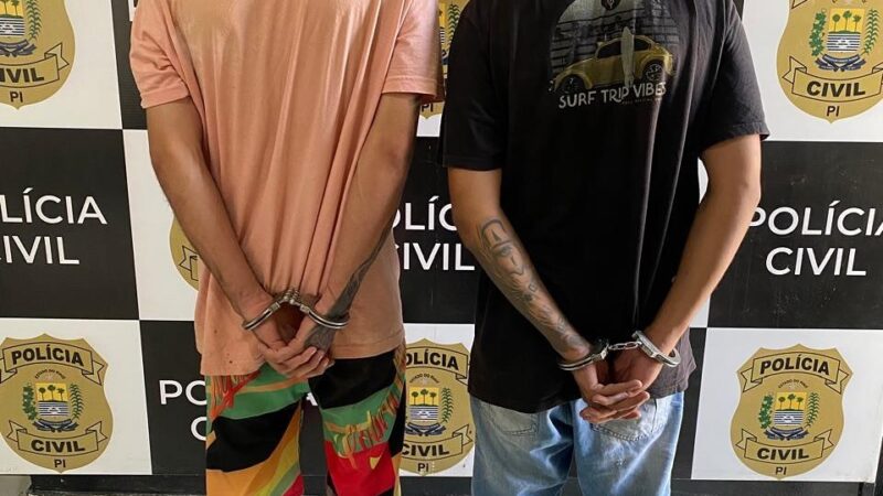 Dupla é presa suspeita de tentativa de homicídio na cidade de Luzilândia