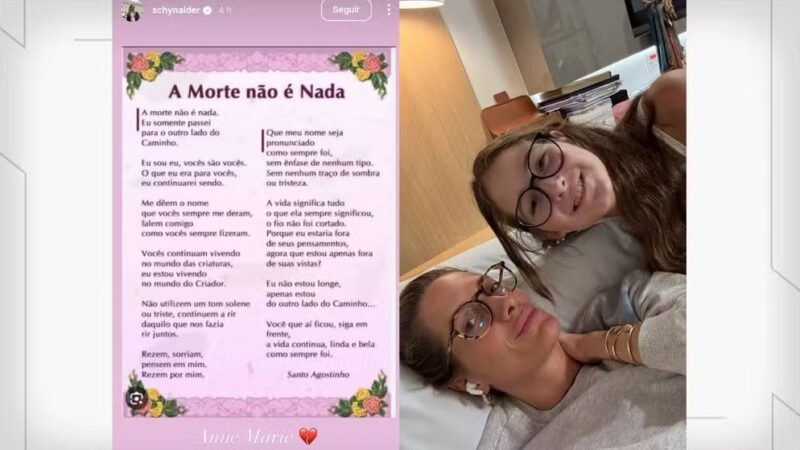 Schynaider Moura, modelo mãe de Anne-Marie, se manifesta pela 1ª vez após morte da filha aos 16 anos por parada cardíaca