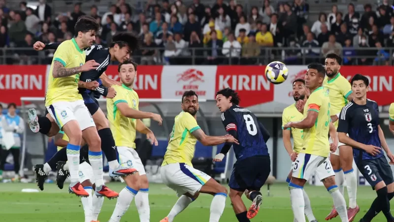 Brasil amarga derrota histórica para o Japão em amistoso em Tóquio