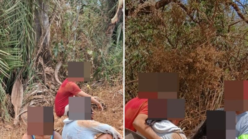 Três pessoas ficam feridas em colisão entre motocicletas na zona rural de Esperantina