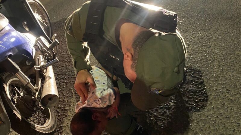 PM salva bebê engasgado durante patrulhamento na zona Norte de Teresina