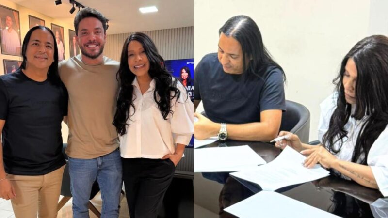 Silvânia Aquino e Berg Rabelo assinam contrato com escritório de Wesley Safadão