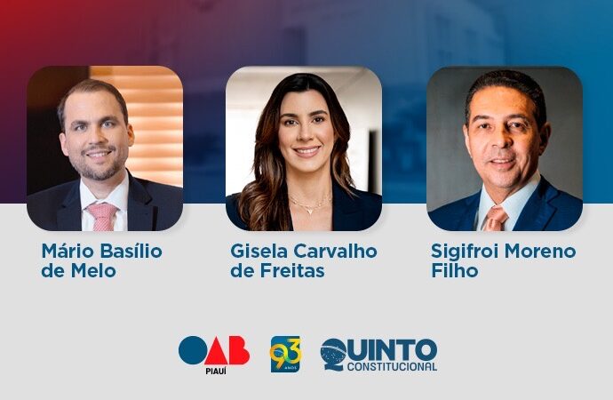 Lista tríplice do Quinto Constitucional é definida pelo TJPI e segue para decisão do governador.