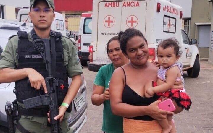 Policial militar salva criança engasgada em União; sexto caso no ano