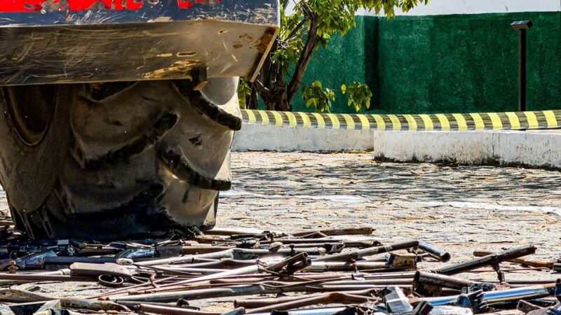 SSP destrói mais de 1.500 armas apreendidas em ações policiais e reforça combate ao crime organizado no Piauí